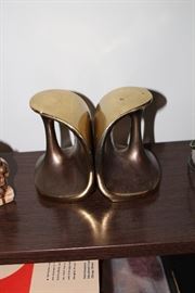 50s MCM Ben Seibel Eames Era Brass Book Ends