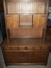 Solid Wood Bookcase Dresser, has matching pieces