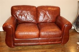 Leather Love Seat