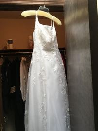 Sleek wedding gown..Or beautiful white formal dress