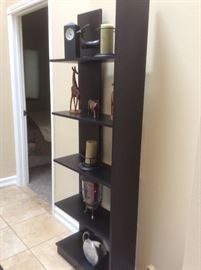 Black shelving