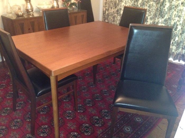 Mid Century Modern Dillingham for Baughman Dining Table w/ 6 Chairs (Perfect Condition)