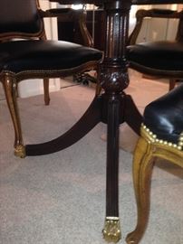 Heritage Heirloom Regency Style Mahogany & Satinwood Inlaid Tilt Top Table (Base)