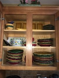 Kitchen items, dishes, glassware, pots & pans 