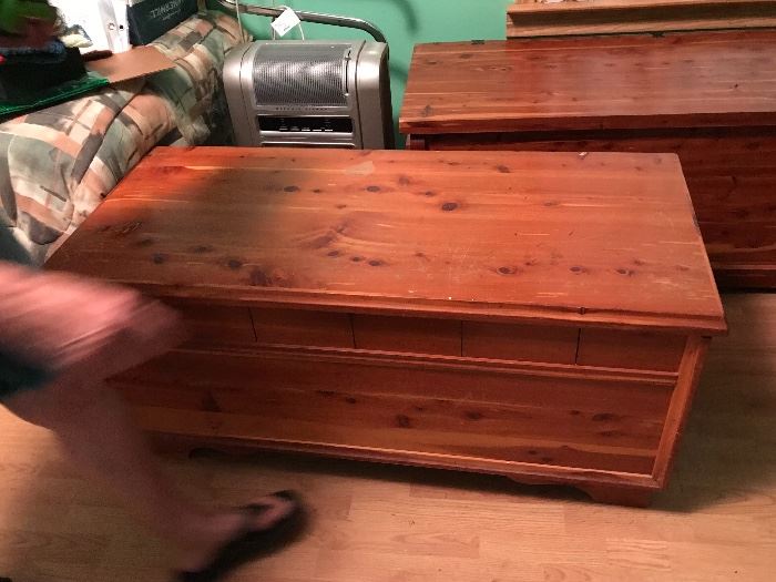 2 mid-50s cedar chests