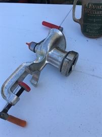 One of several meat grinders