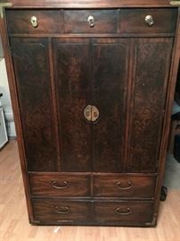 Large solid wood armoire