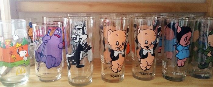 Drinking glass collection from 80s