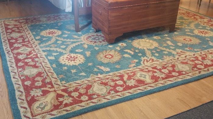 Beautiful 8x10 all wool handmade rug 