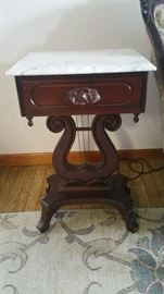 Marble top side table 