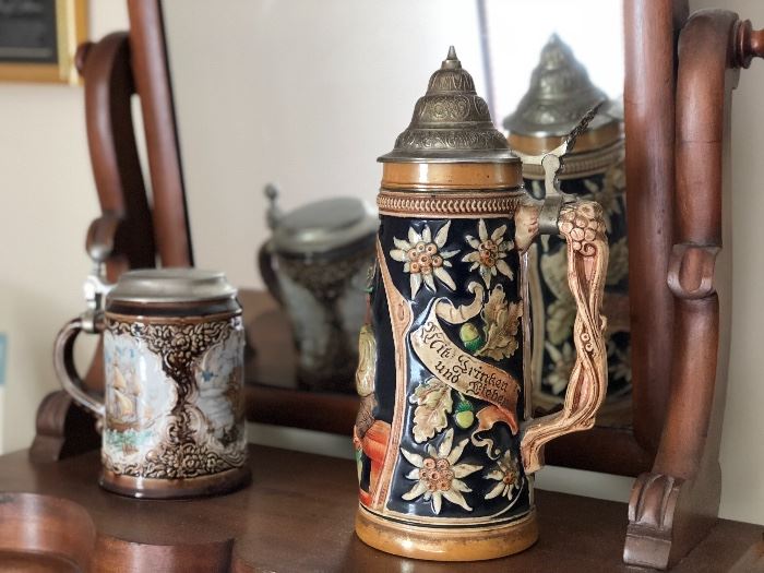 Old steins from West Germany