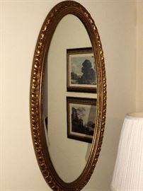 Old oval mirror 
