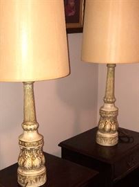 Vintage matching lamps 