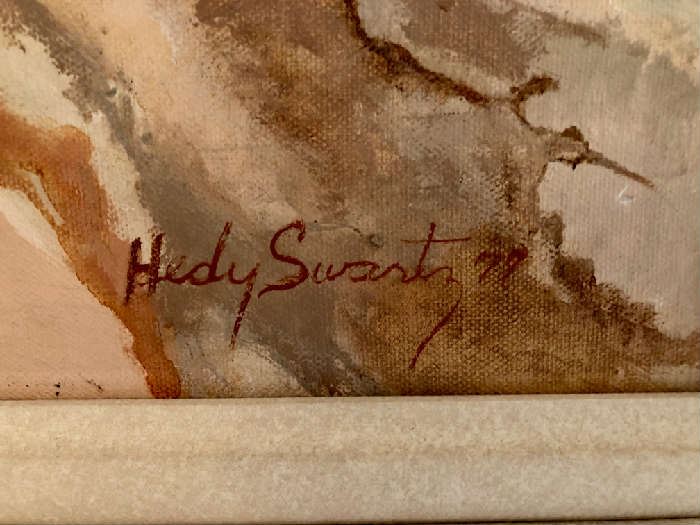 Hedy Swartz Signed Oil on Canvas