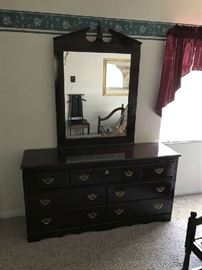 double dresser and mirror