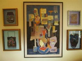 Encaustic Painting by Nancy Reid Gunn, Lemoyne Art Foundation permanent collection artist.