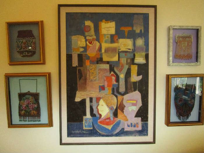 Encaustic Painting by Nancy Reid Gunn, Lemoyne Art Foundation permanent collection artist.