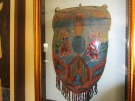 Antique framed beaded purse.