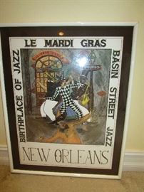 New Orleans poster signed by George Luttrell.