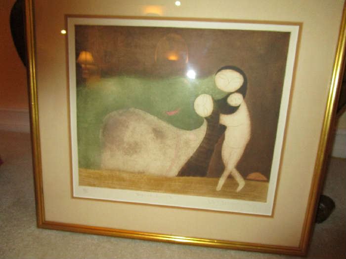 Artist signed print.