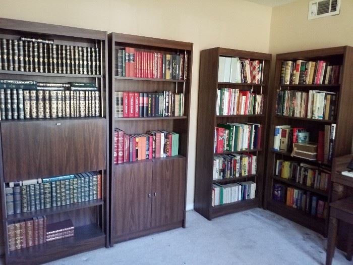 Wooden bookshelves, Encyclopedia Britannica Collection
