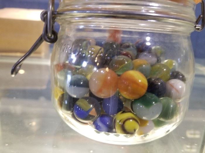 Lots of great old marbles.  A lot more then what is pictured. 