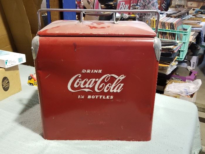 This 1950s Coca-Cola cooler is in amazing condition. Don't let this one pass you by.  