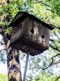 wooden birdhouse
