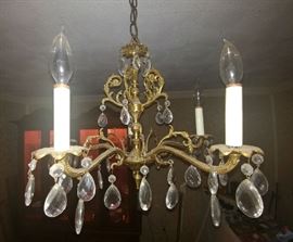 brass antique chandolier