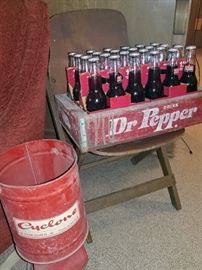 vintage dr pepper crate