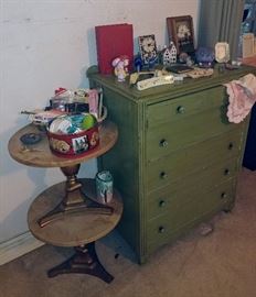 antique dresser marble top accent tables sewing notions