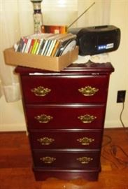 4 drawer chest/stand, CD's, etc.