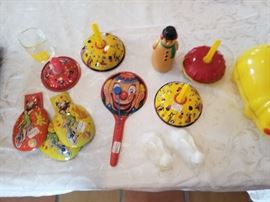 noise makers vintage tin