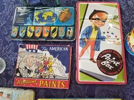 painting kits vintage tin