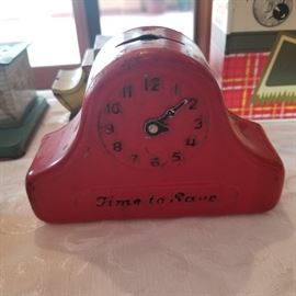 several hundred banks, tin, plastic, chalkware