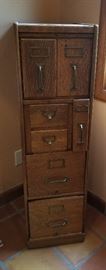 AWESOME! standing oak file cabinet