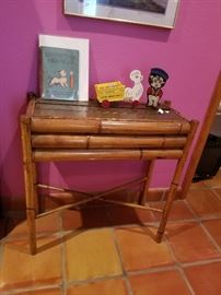 Bamboo side table