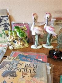 California pottery Flamingo set