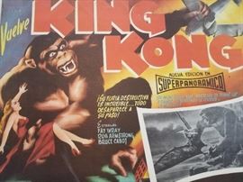 early King Kong Movie Theater Poster in Spanish