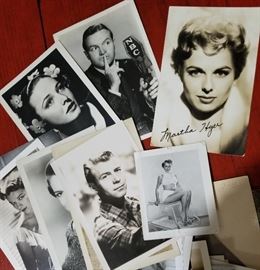 Studio photos and some are hand signed