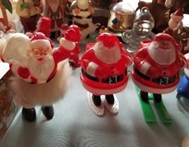 Adorable chubbie little celluloid Santa's