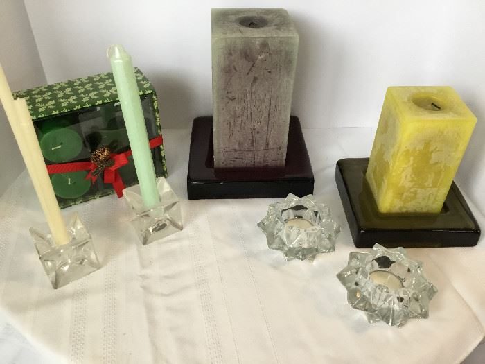 Set of Candle Holders & Candles https://www.ctbids.com/#!/description/share/16121