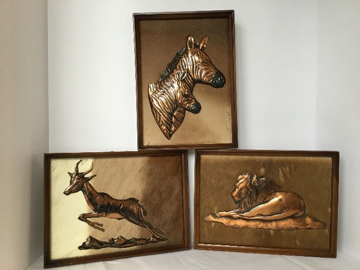 Copper Embossed Animals Hanging Art   https://www.ctbids.com/#!/description/share/16119