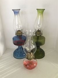 3 Vintage Oil Lamps https://www.ctbids.com/#!/description/share/16361