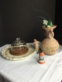 Decorative Angel, Tray, Vase https://www.ctbids.com/#!/description/share/16995