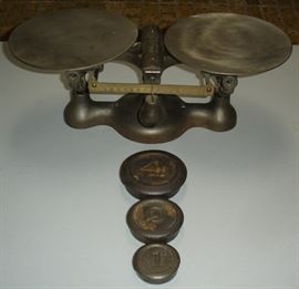 Vintage Jacobs Brothers Detecto cast iron scale