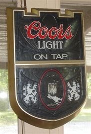 Coors Light bar sign