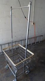 Laundry cart on wheels