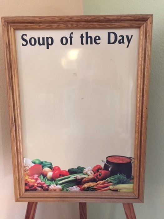 Soup of the Day easel