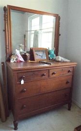 Antique dresser with mirror